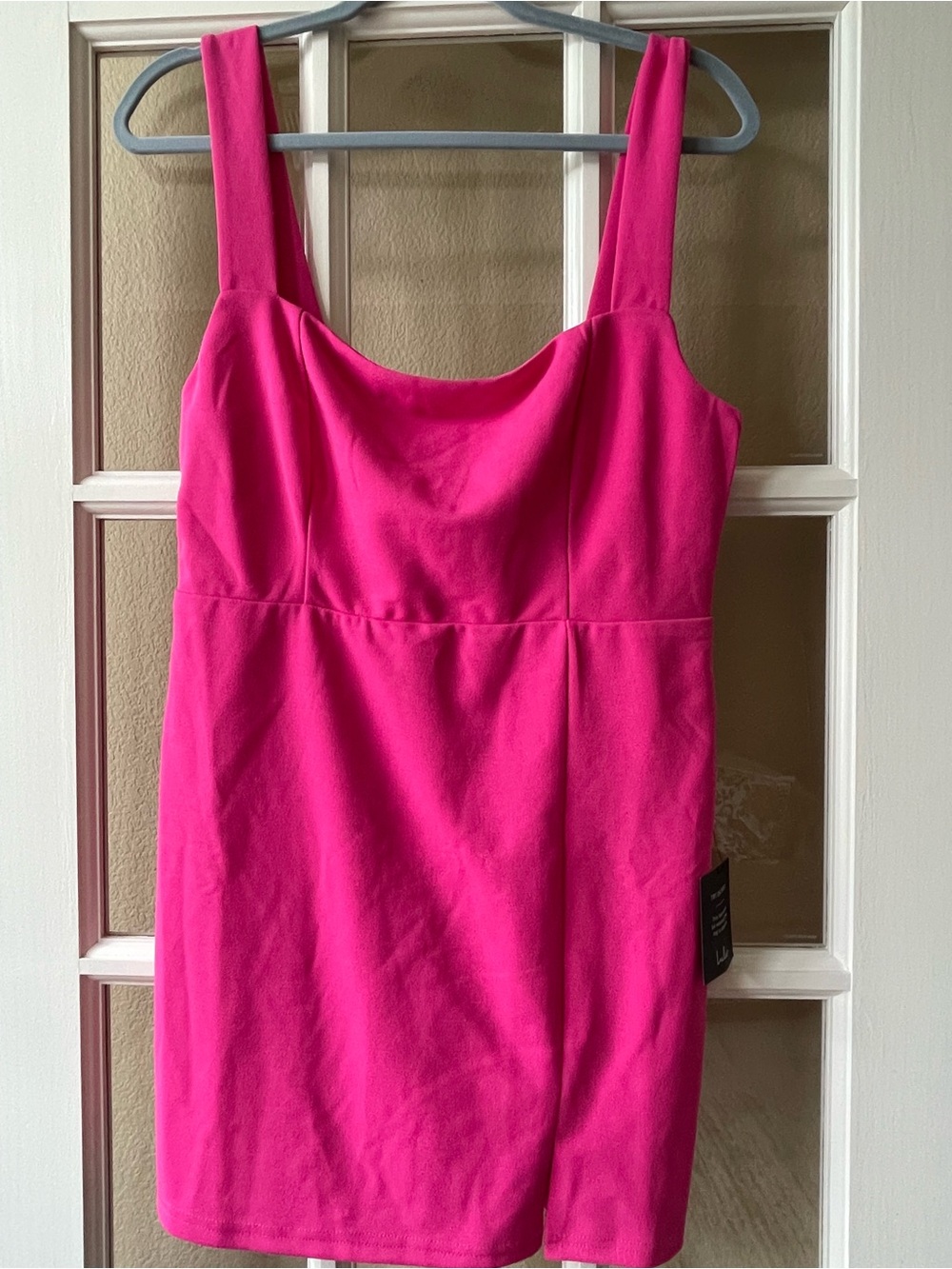 Lulu's Hot Pink Sleeveless Mini Dress